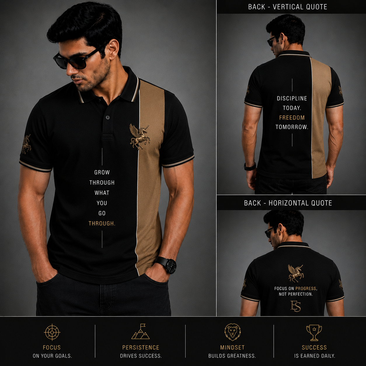 Velvet & Steel Polo T-Shirt