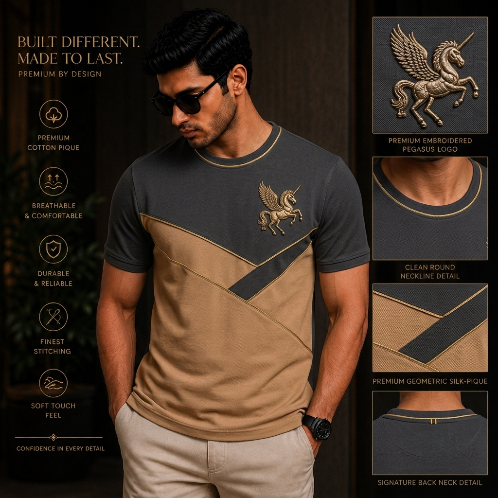 Mastery Knit Round Neck T-Shirt