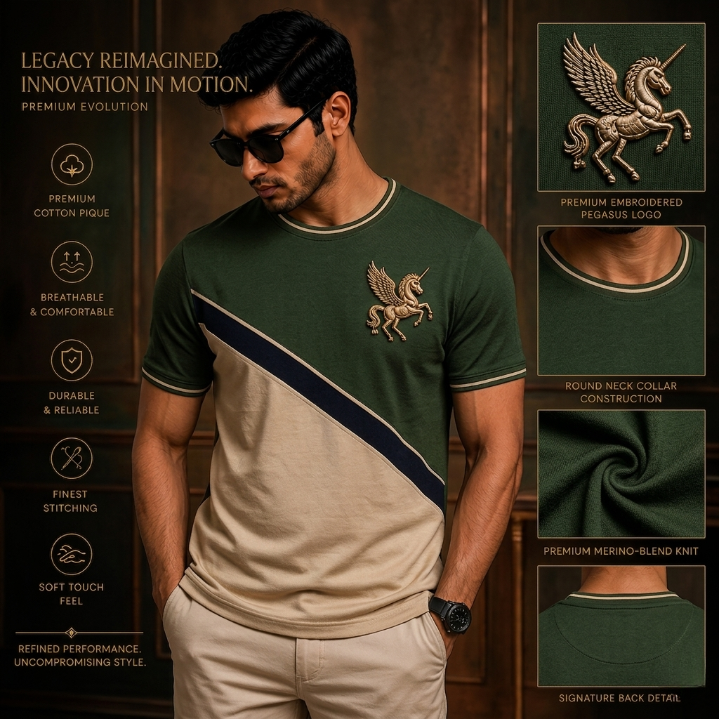 Crest Premium Round Neck T-Shirt