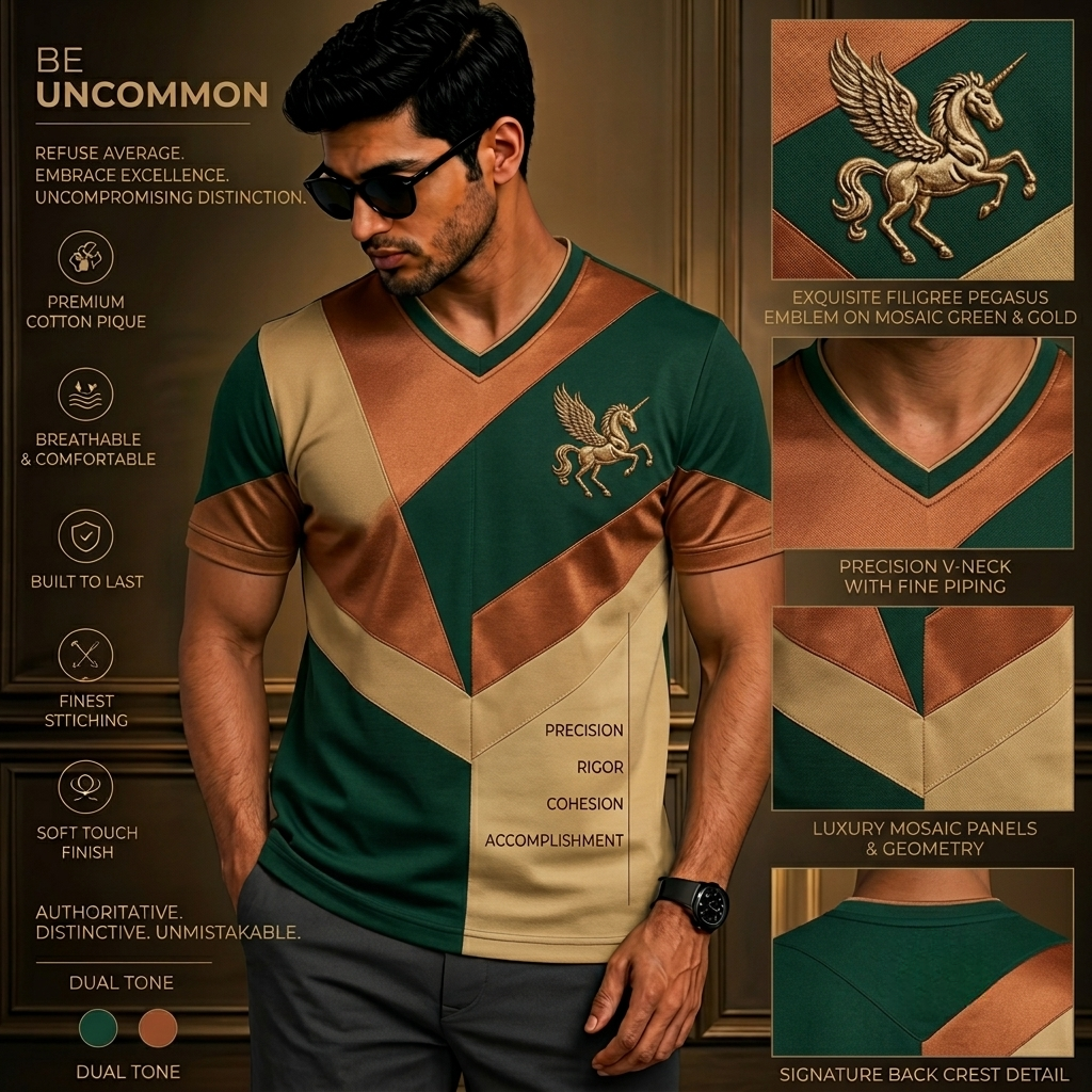 The Sovereign Geometric V-Neck